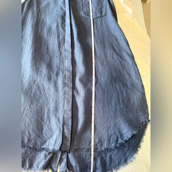 Anthropologie Cloth & Stone 100% Linen Lagenlook Bohemian Dress size Medium - Picture 5 of 6